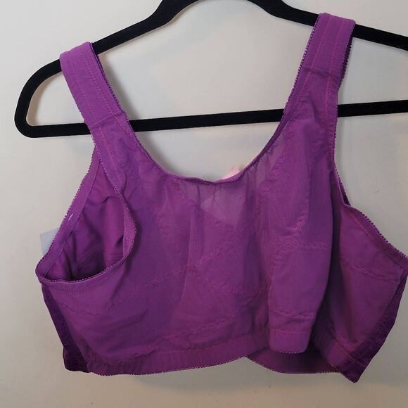Comfort Choice The Posture Support Bra 48C Purple - Picture 7 of 7